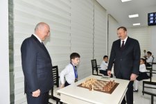 Prezident İlham Əliyev Xırdalanda şahmat məktəbinin açılışında iştirak edib (FOTO)