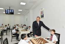Prezident İlham Əliyev Xırdalanda şahmat məktəbinin açılışında iştirak edib (FOTO)
