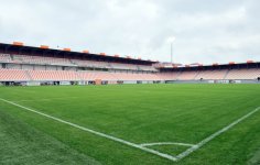 İlham Əliyev Masazır qəsəbəsində inşa olunan stadionun açılışında iştirak edib (FOTO)