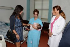 Heydər Əliyev Fondunun vitse-prezidenti Leyla Əliyeva Talassemiya Mərkəzində olub (FOTO)