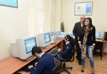 Leyla Əliyeva sağlamlıq imkanları məhdud uşaqlar üçün 5 nömrəli respublika xüsusi internat məktəbində olub (FOTO)