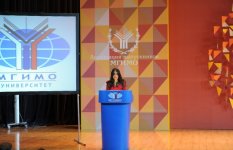 Leyla Əliyeva Moskva Dövlət Beynəlxalq Münasibətlər İnstitutunun yubileyinə həsr olunmuş II Beynəlxalq forumda iştirak edib (FOTO)