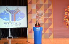 Leyla Əliyeva Moskva Dövlət Beynəlxalq Münasibətlər İnstitutunun yubileyinə həsr olunmuş II Beynəlxalq forumda iştirak edib (FOTO)