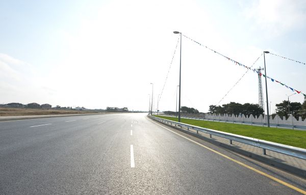 Prezident İlham Əliyev Qala-Pirallahı avtomobil yolunun birinci hissəsinin açılışında iştirak edib  (FOTO)