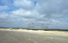 Prezident İlham Əliyev və xanımı Bakı Olimpiya Stadionunda tikinti işlərinin gedişi ilə tanış olublar (FOTO)