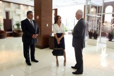 Mehriban Əliyeva Avropa Oyunları Əməliyyat Komitəsinin ofisində yaradılan şəraitlə tanış olub (FOTO)