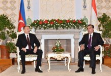 Azərbaycan və Tacikistan prezidentləri arasında təkbətək görüş olub (FOTO)