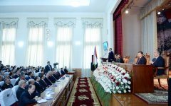 Prezident İlham Əliyevə Tacikistan Milli Universitetinin Fəxri Doktoru diplomu təqdim olunub (ƏLAVƏ OLUNUB) (FOTO)