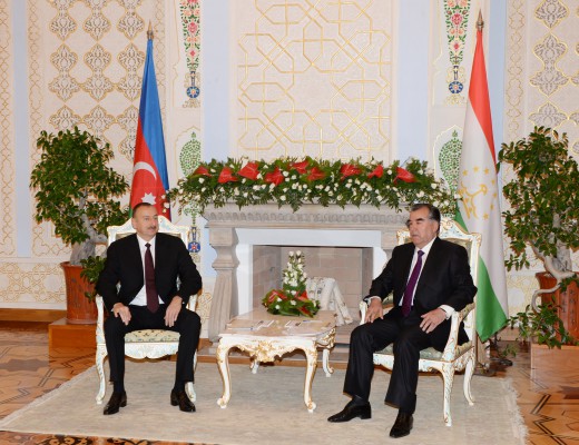 Azərbaycan və Tacikistan prezidentləri arasında təkbətək görüş olub (FOTO)