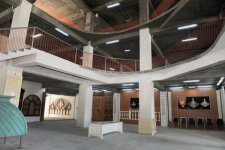 İlham Əliyev və xanımı Gəncə Dövlət Filarmoniyasının binasında tikinti işlərinin gedişi ilə tanış olublar (FOTO)