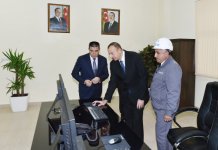 İlham Əliyev və xanımı "Goranboy" paylayıcı elektrik məntəqəsində görülən işlərlə tanış olublar (FOTO)