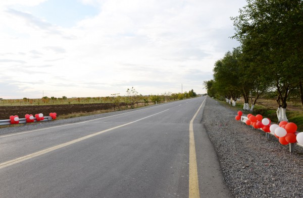 Goranboy-Yuxarı Ağcakənd avtomobil yolunun açılışı olub (FOTO)