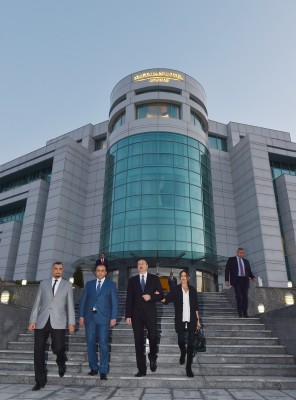 Prezident İlham Əliyev və xanımı “Naftalan Hotel by Rixos” otelinin yeni korpusunda yaradılan şəraitlə tanış olublar (FOTO)