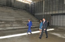 Prezident İlham Əliyev və xanımı Stend Atıcılığı İdman Kompleksində tikinti işlərinin gedişi ilə tanış olublar (FOTO)