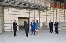 Prezident İlham Əliyev və xanımı Stend Atıcılığı İdman Kompleksində tikinti işlərinin gedişi ilə tanış olublar (FOTO)