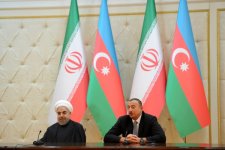 Azərbaycan-İran sənədlərinin imzalanma mərasimi olub (FOTO)