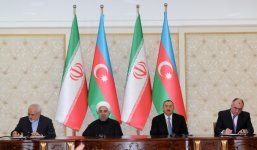 Azərbaycan-İran sənədlərinin imzalanma mərasimi olub (FOTO)