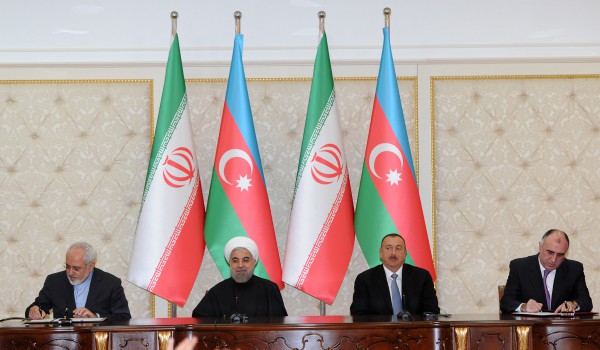 Azərbaycan-İran sənədlərinin imzalanma mərasimi olub (FOTO)