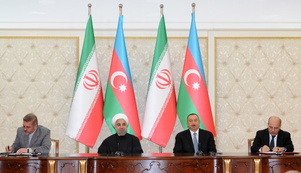 Azərbaycan-İran sənədlərinin imzalanma mərasimi olub (FOTO)