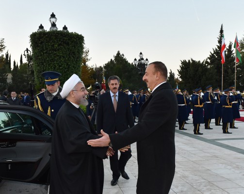 İran Prezidenti Həsən Ruhaninin rəsmi qarşılanma mərasimi olub (FOTO)