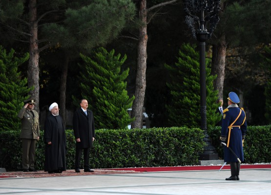 İran Prezidenti Həsən Ruhaninin rəsmi qarşılanma mərasimi olub (FOTO)