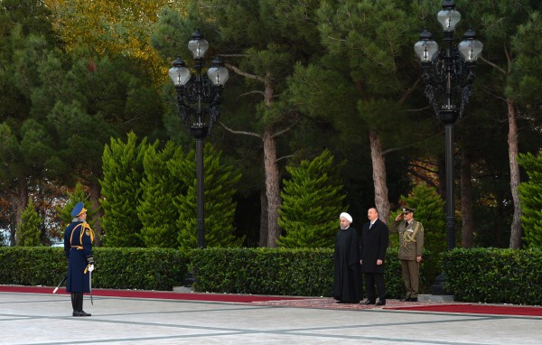 İran Prezidenti Həsən Ruhaninin rəsmi qarşılanma mərasimi olub (FOTO)