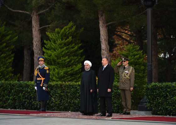 İran Prezidenti Həsən Ruhaninin rəsmi qarşılanma mərasimi olub (FOTO)