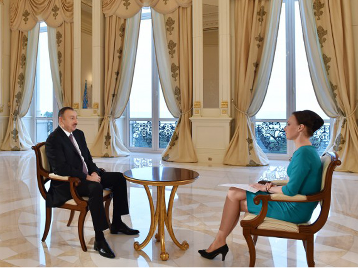Prezident İlham Əliyev "Rossiya-24" telekanalına müsahibə verib