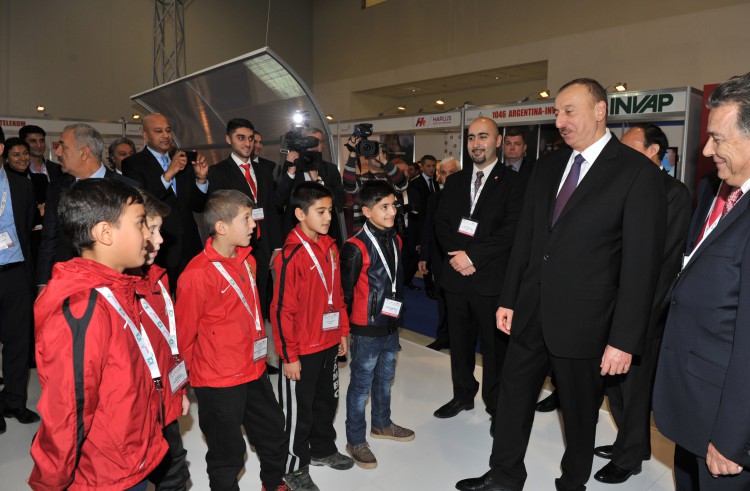 Prezident İlham Əliyev "Bakutel-2014" sərgisinin rəsmi açılışında iştirak edib  (FOTO)