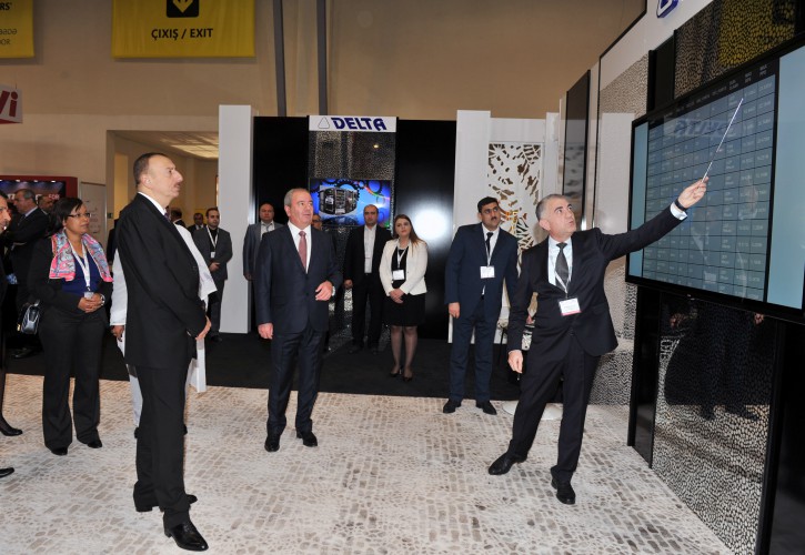 Prezident İlham Əliyev "Bakutel-2014" sərgisinin rəsmi açılışında iştirak edib  (FOTO)