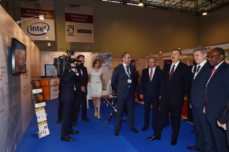 Prezident İlham Əliyev "Bakutel-2014" sərgisinin rəsmi açılışında iştirak edib  (FOTO)