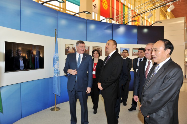 Prezident İlham Əliyev "Bakutel-2014" sərgisinin rəsmi açılışında iştirak edib  (FOTO)