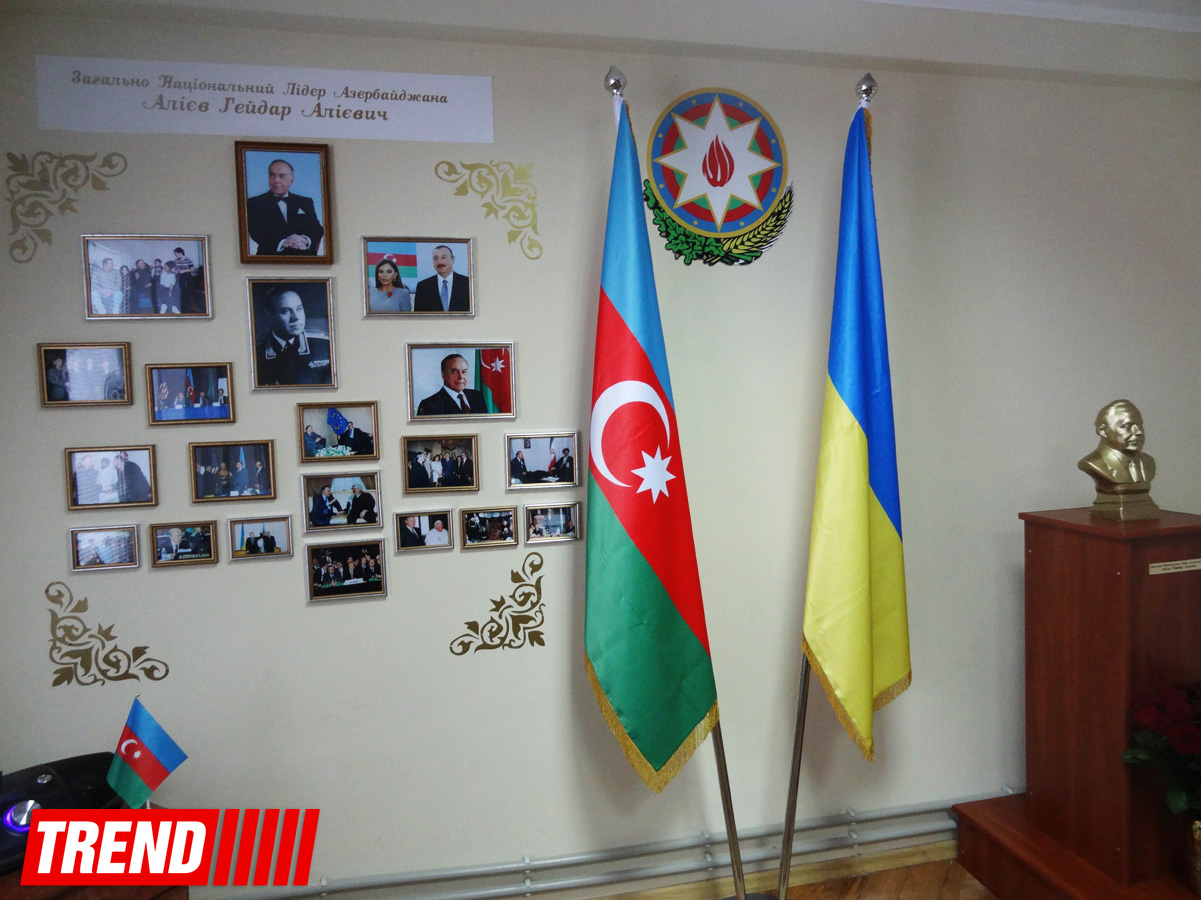 Ukraynanın Truskavets şəhərində ümummilli lider Heydər Əliyevə həsr olunan guşə yaradılıb (FOTO)