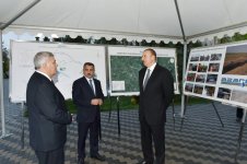 Prezident İlham Əliyev Sabirabad şəhərinə içməli suyun verilməsi mərasimində iştirak edib  (FOTO)