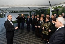 Prezident İlham Əliyev Sabirabad şəhərinə içməli suyun verilməsi mərasimində iştirak edib  (FOTO)