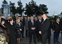 Prezident İlham Əliyev Sabirabad şəhərinə içməli suyun verilməsi mərasimində iştirak edib  (FOTO)