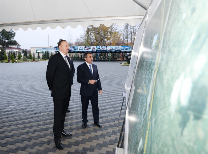 Prezident İlham Əliyev Sabirabad şəhərinə içməli suyun verilməsi mərasimində iştirak edib  (FOTO)