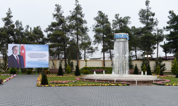 Prezident İlham Əliyev Sabirabad şəhərinə içməli suyun verilməsi mərasimində iştirak edib  (FOTO)