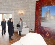 Birinci xanım Mehriban Əliyeva “Atəşgah məbədi” Dövlət Tarix-Memarlıq Qoruğunda olub (FOTO)