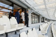 Prezident İlham Əliyev və xanımı Bakı Olimpiya Stadionunda aparılan işlərin gedişi ilə tanış olublar  (FOTO)