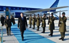 Prezident İlham Əliyev Türkiyəyə dövlət səfərinə gəlib (FOTO)