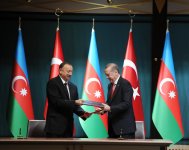 Ankarada Türkiyə-Azərbaycan sənədləri imzalanıb (FOTO)