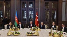 Azərbaycan və Türkiyə prezidentləri birgə nahar ediblər