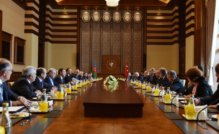 Türkiyə-Azərbaycan Yüksək Səviyyəli Strateji Əməkdaşlıq Şurasının dördüncü iclası keçirilib (FOTO) (ƏLAVƏ OLUNUB)