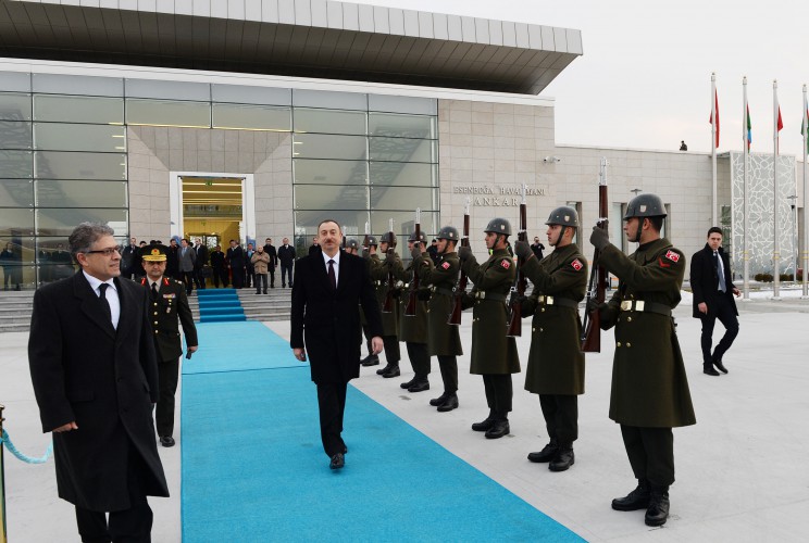 Prezident İlham Əliyevin Türkiyəyə səfəri başa çatdı (FOTO)