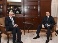 İlham Əliyev Almaniyanın xarici işlər üzrə federativ naziri Frank-Valter Ştaynmayer ilə görüşüb (FOTO)