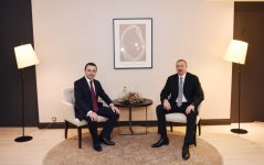 İlham Əliyevin Gürcüstanın Baş naziri İrakli Qaribaşvili ilə görüşü olub (FOTO)