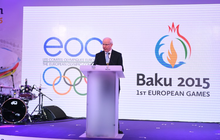 İlham Əliyev Davosda “Bakı 2015” ilk Avropa Oyunlarının təqdimatında iştirak edib (FOTO)