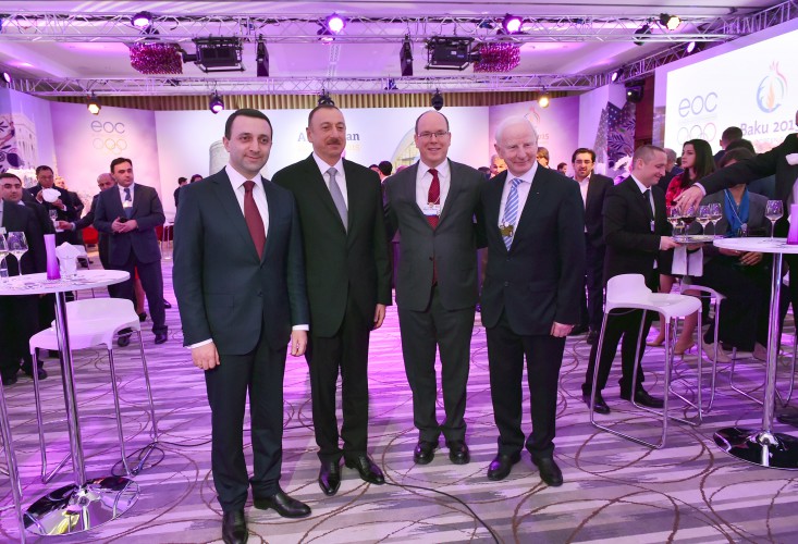 İlham Əliyev Davosda “Bakı 2015” ilk Avropa Oyunlarının təqdimatında iştirak edib (FOTO)