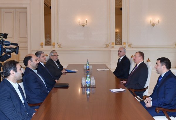 Prezident İlham Əliyev İranın iqtisadi məsələlər və maliyyə nazirini qəbul edib